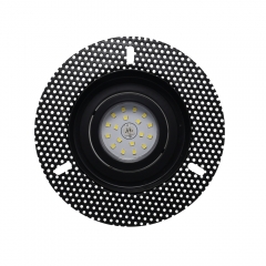 Commercial aluminum recessed Mr16 Gu10 rotatable round antiglare 5W trimless LED downlight