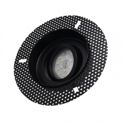 Commercial aluminum recessed Mr16 Gu10 rotatable round antiglare 5W trimless LED downlight