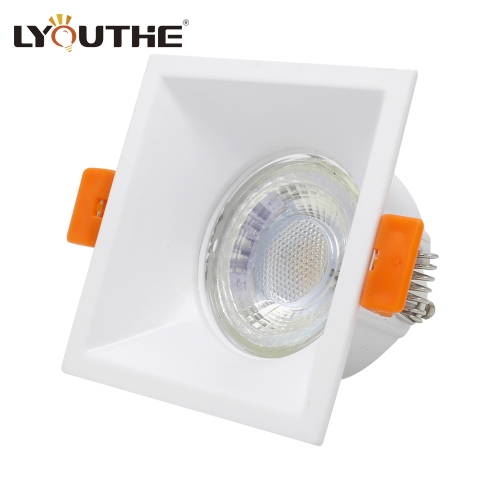 Square downlight led housing 14w antiglare ceiling recessed hotel down light