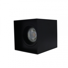 Square pure aluminum GU10 MR16 recessed ceiling surface mounted down lights housing for mall
