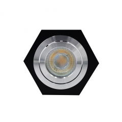 Modern indoor GU10 MR16 pure aluminum adjustable embedded surface mounted downlights frame