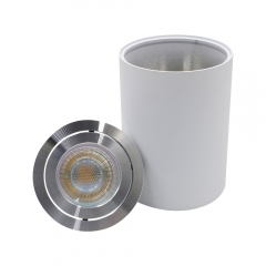 White downlight round led gu10 mr16 adjustable 15w surface mounted down light