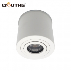Bathroom round pure aluminum adjustable waterproof IP65 surface mounted GU10 MR16 downlights