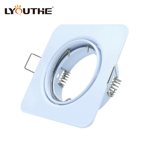 Black white rotatable angle ip20 recessed GU10 MR16 ceiling down lights fitting