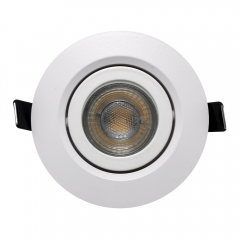 White Black round adjustable angle IP65 die casing aluminum recessed waterproof downlights