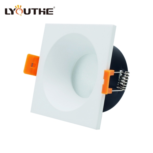 New design square Mr16 Gu10 cutting 75mm ceiling downlight IP65 waterproof led bathroom downlight