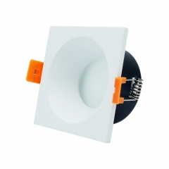 New design square Mr16 Gu10 cutting 75mm ceiling downlight IP65 waterproof led bathroom downlight