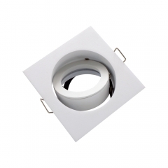 Round aluminum alloy gu10 mr16 white 360 degrees rotatable downlights fixtures