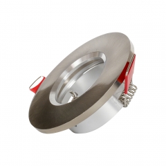 Round GU10 MR16 COB ceiling recessed pure aluminum downlights fitting