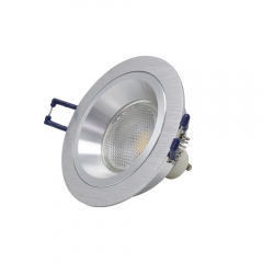 Round IP20 pure aluminum GU10 Anti-glare ceiling downlights fitting