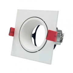 Square GU10 MR16 360° Rotatable Embedded Downlight