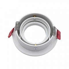 White round GU10 adjustable 85mm embedded downlight