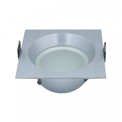 Square pure aluminium 10w down light anti glare cob led gu10 waterproof downlight