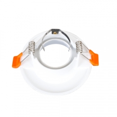 White round aluminum alloy anti glare embedded GU10 MR16 downlight fixtures