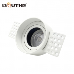 Square Adjustable Modern Ceiling Indoor Shallow Trimless Deep Recessed Led Downlight