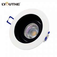 New product round 24v 12v embedded downlights antiglare gu10 downlight fittings