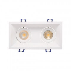Two head GU10 anti-glare downlights fixtures for hotel