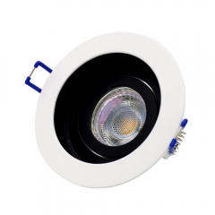 New product round 24v 12v embedded downlights antiglare gu10 downlight fittings