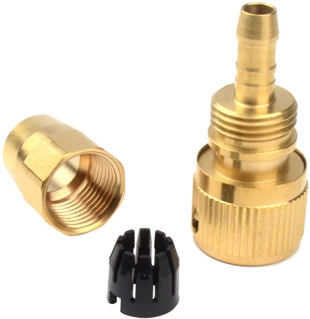 Set of Brass Garden Xhose Expanding Hose Joint Male Pipe Adaptor Repair With Quick Connector