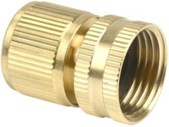 2 Sets (4 PCS) Brass Quick Hose End Connector Garden Hose Nozzle Connect Kit