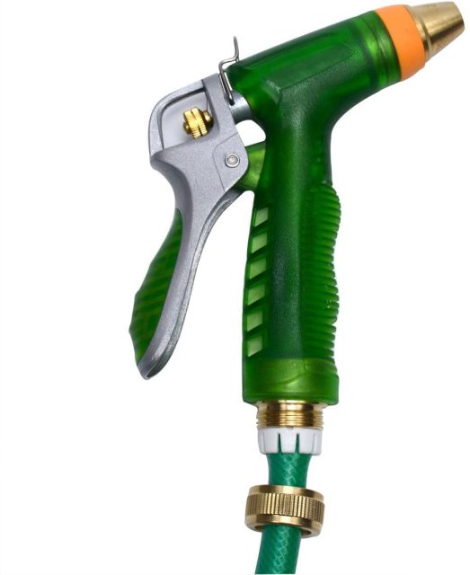 Brass Head High Pressure 1/2" Garden Hose Nozzle Sprayer Car Wash Gun