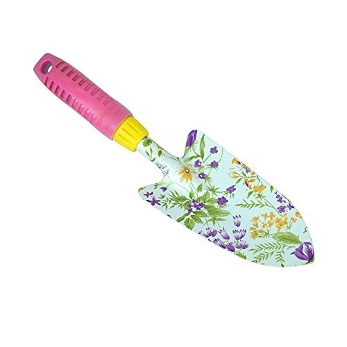 Garden Spring Floral Painted Trowel Spade Shovel Metal Head