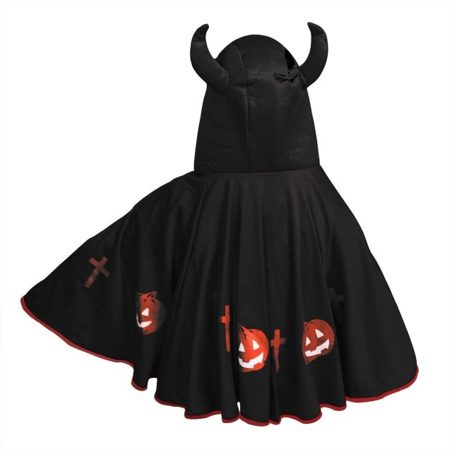 Devil Angular Clothing Cosplay Halloween Costume children Horns Cloak