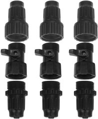 3Sets of Connectors for Garden Water Hose Expandable Xhose Female Male Repair Kit