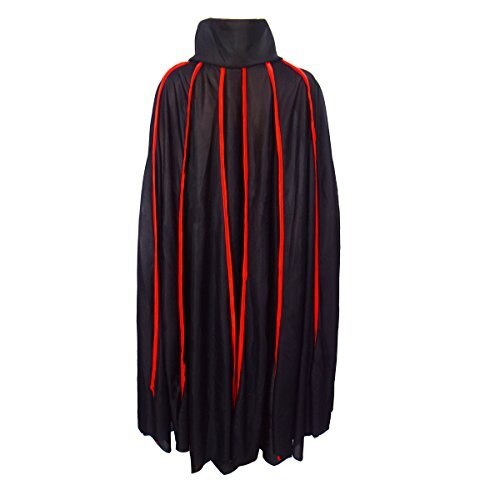 Deluxe Custome Black Dress Vampire Demon 42" Ultra Width Cloak For Halloween Party