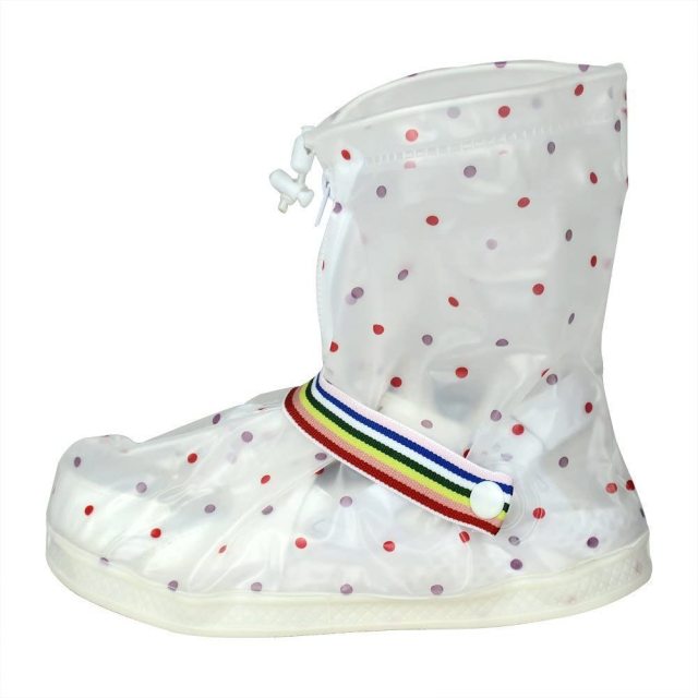 New Design Fashion Thicken Reusable Waterproof Women Girls Shoes Overshoes Boot Gear Anti-slip
