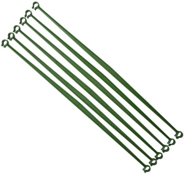 12Pcs Trellis Garden for Tomato Cage Connectors Attach Plant Stake Arms 18 Inches