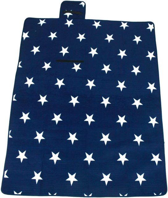 Folding Blue Stars Outdoor Waterproof Beach Camping Picnic Baby Crawling Mat