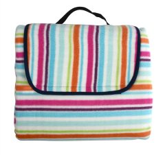 Folding Colorful Stripes Outdoor Waterproof Beach Camping Picnic Baby Crawling Mat