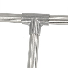 3 Way Tee 16mm PVC Fitting Build Aluminum Heavy Duty Greenhouse Frame Furniture Connectors (Pack of 12)