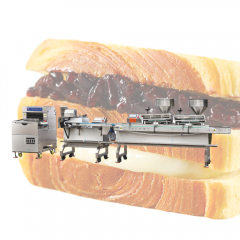 Toast 3+2 two flavor sandwich bread making machine production line