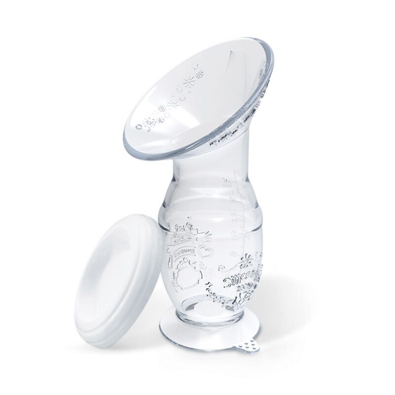 Silicone Manual Breastmilk Collector With Suction Base