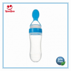 90ml Silicone Squeeze Feeder With Plasitc Spoon