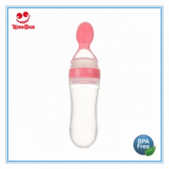 90ml Silicone Squeeze Feeder With Plasitc Spoon