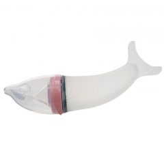 Dolphins Design 4oz Soft Hygienic Silicone Spoon Feeder