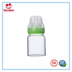 Wide Neck Borosilicate Glass Baby Bottles For Nursing Infant