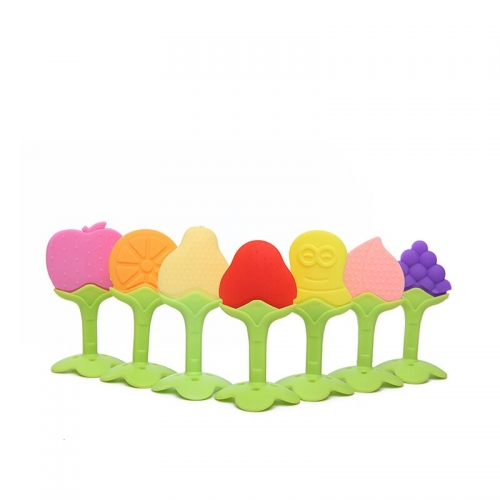 Fruit Design Silicone Teether For Teething Baby