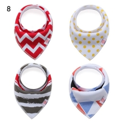 Double Layers 4PCS Packing Baby Cotton Bibs