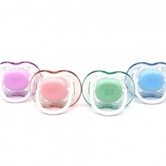 Silicone Baby Pacifier Dummy with Transperant Shield