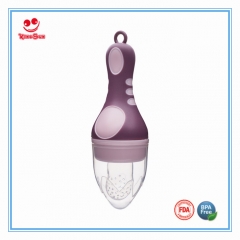 Ice Cream Shape Silicone Food Feeder Teether for Infant