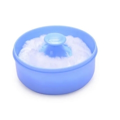 BPA Free Plastic Baby Powder Puff Container