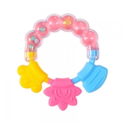 Rattle Silicone Baby Teether Toy