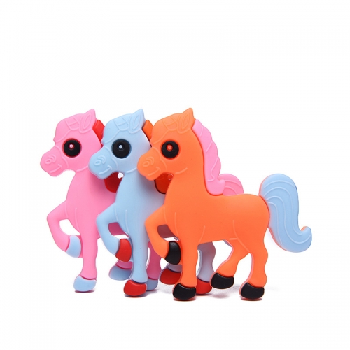 Cute Horse Silicone Teething Toy