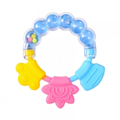 Rattle Silicone Baby Teether Toy