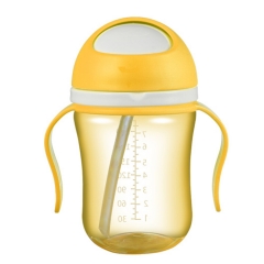 240ml Baby Sports Water Bottle with Straw