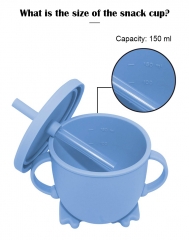 2 in 1 Silicone drinking Snack Cup 150ml